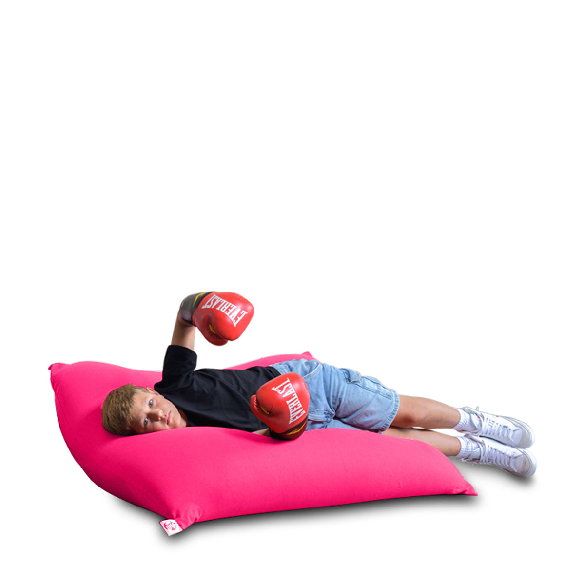 פוף מרובע בצבע ורוד