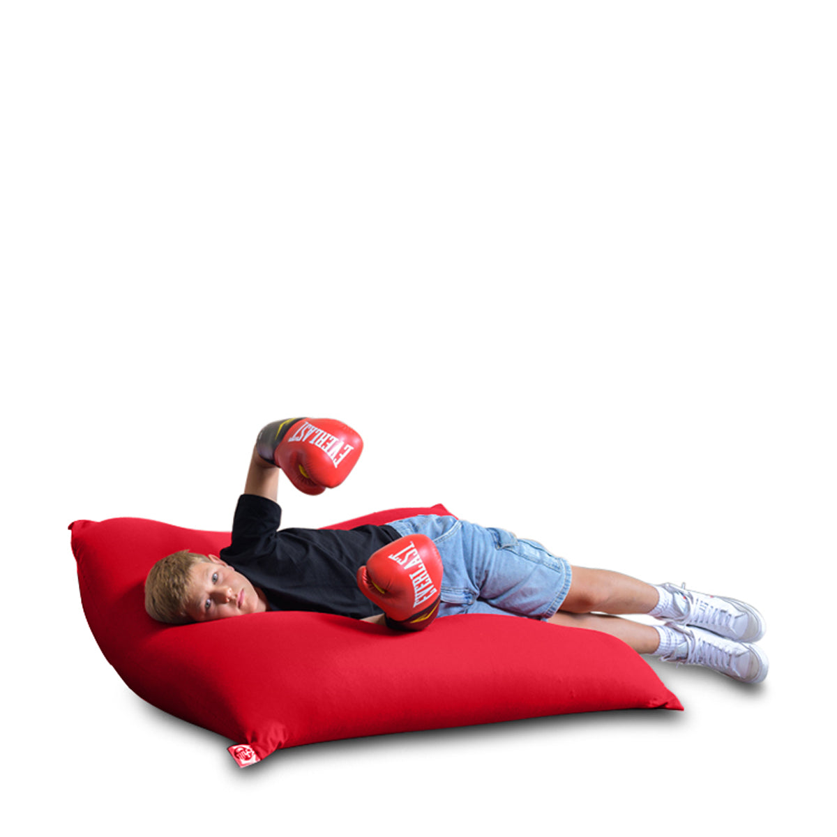 פוף מרובע גדול בצבע אדום