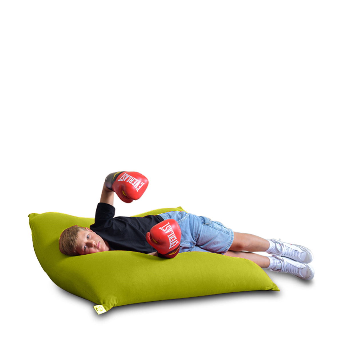 פוף מרובע גדול בצבע ירוק