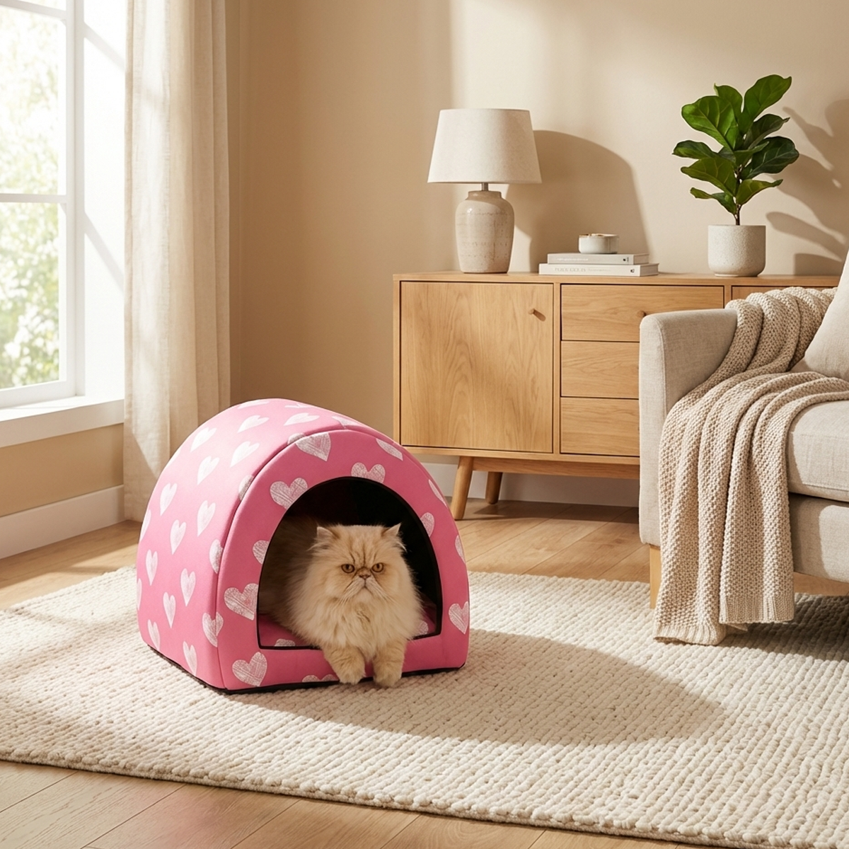 איגלו כותנה לחתולים