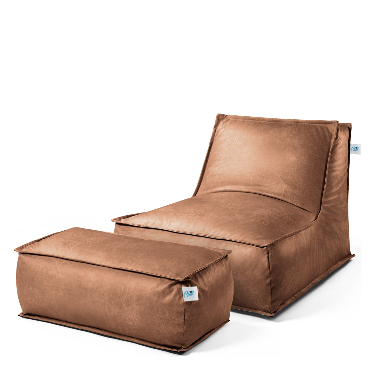 סט כורסא זואי מבד דמוי עור והדום זואי