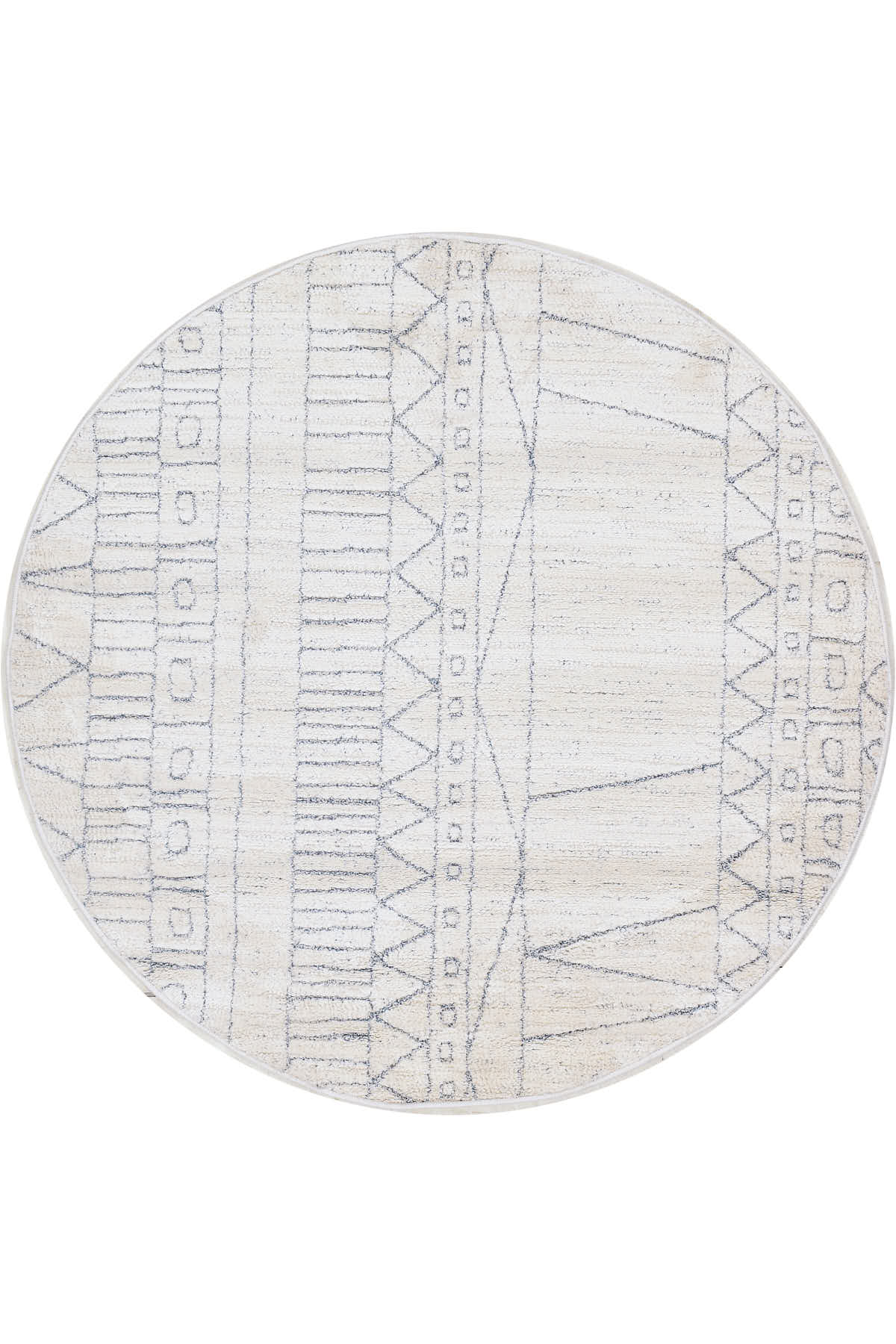 שטיח בוהו טרייבל עגול CMT03