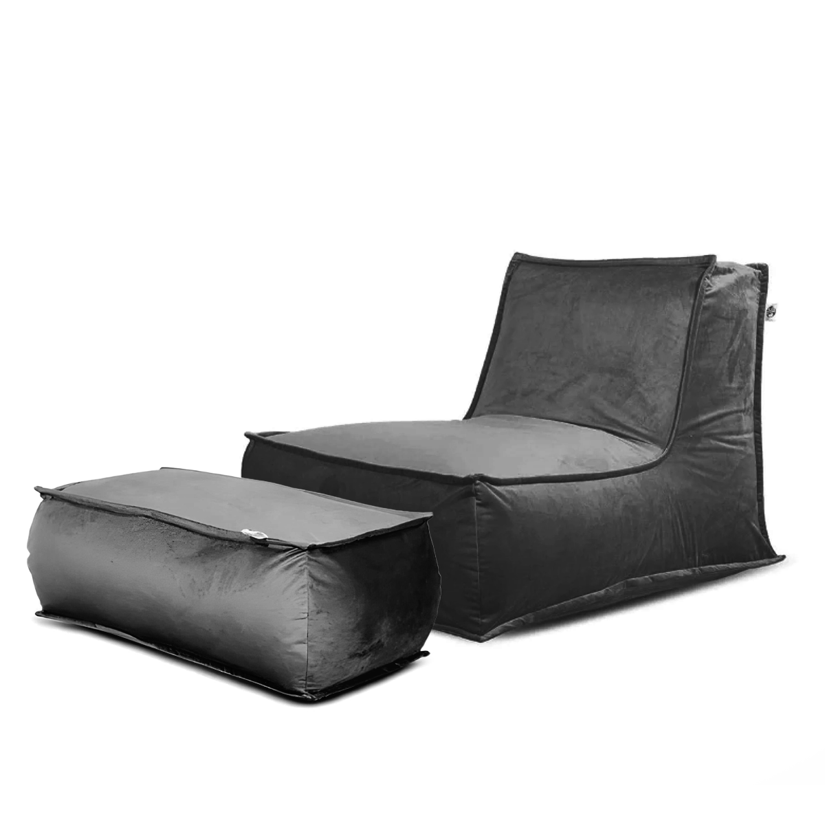 סט כורסא זואי + הדום מבד קטיפה