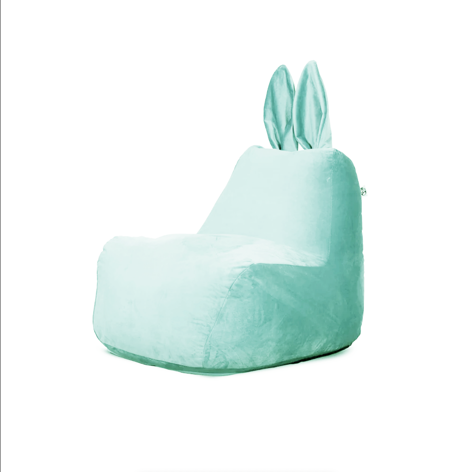 פוף ארנבון מבד קטיפה