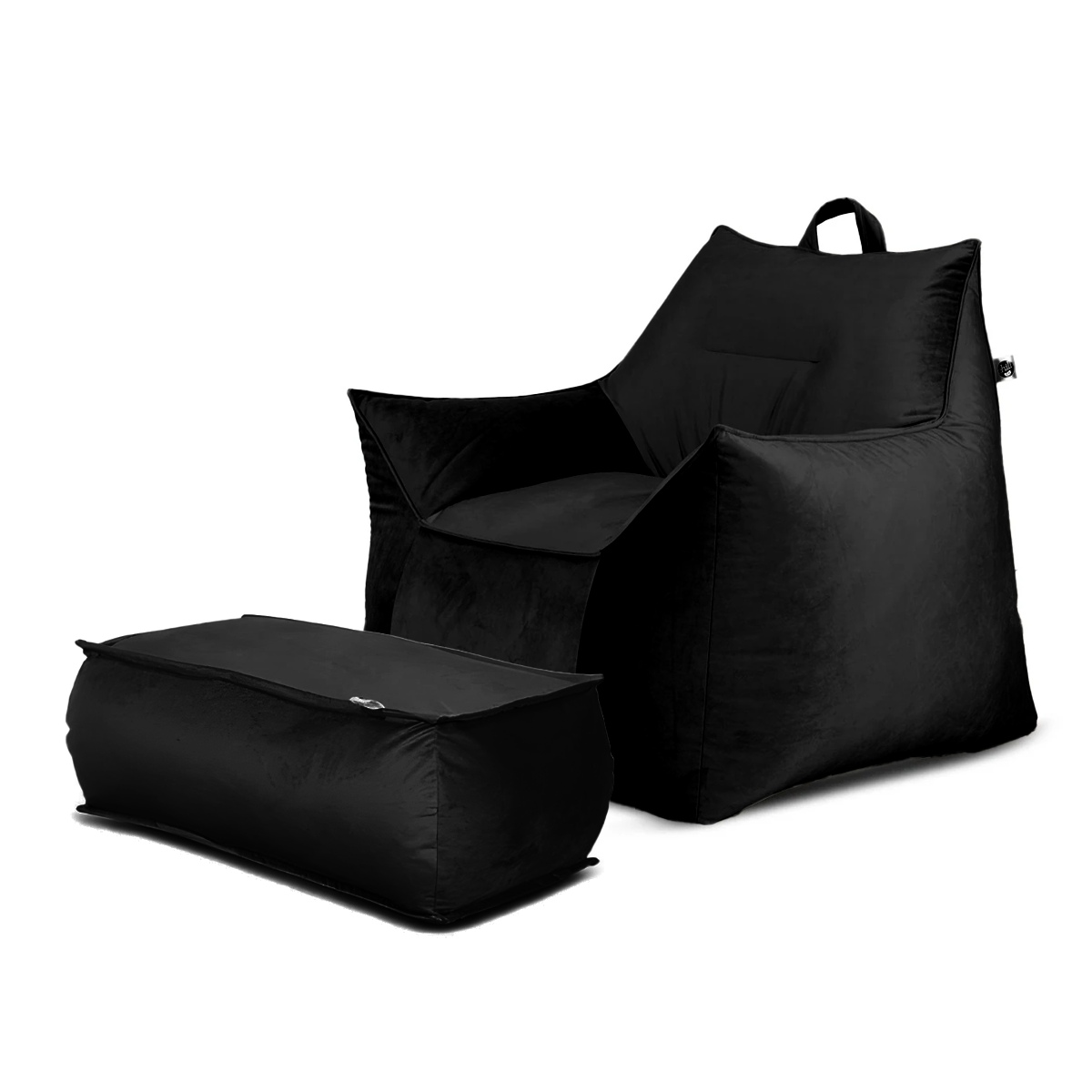 סט ספת פוף קטיפה ג'ים + הדום