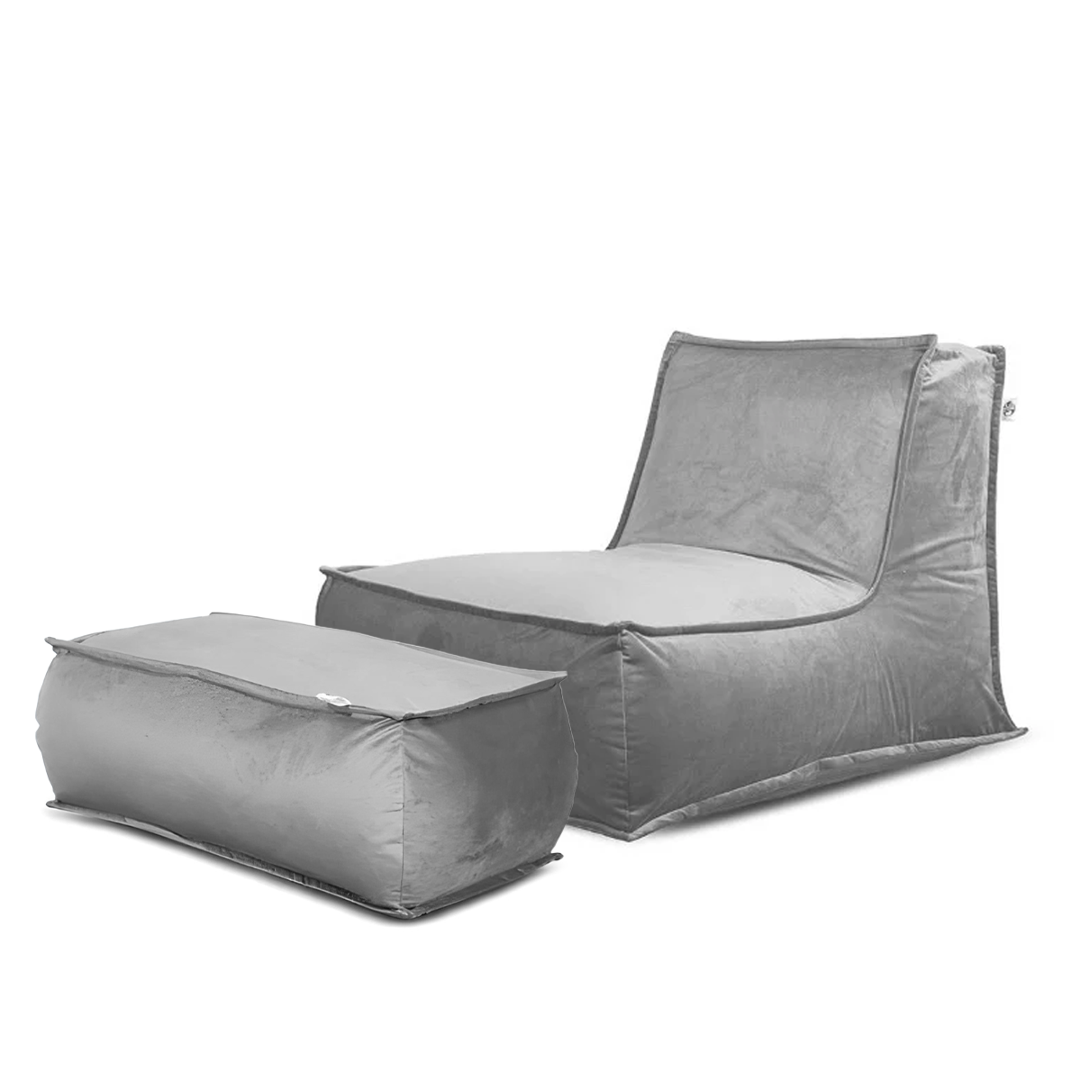 סט כורסא זואי + הדום מבד קטיפה