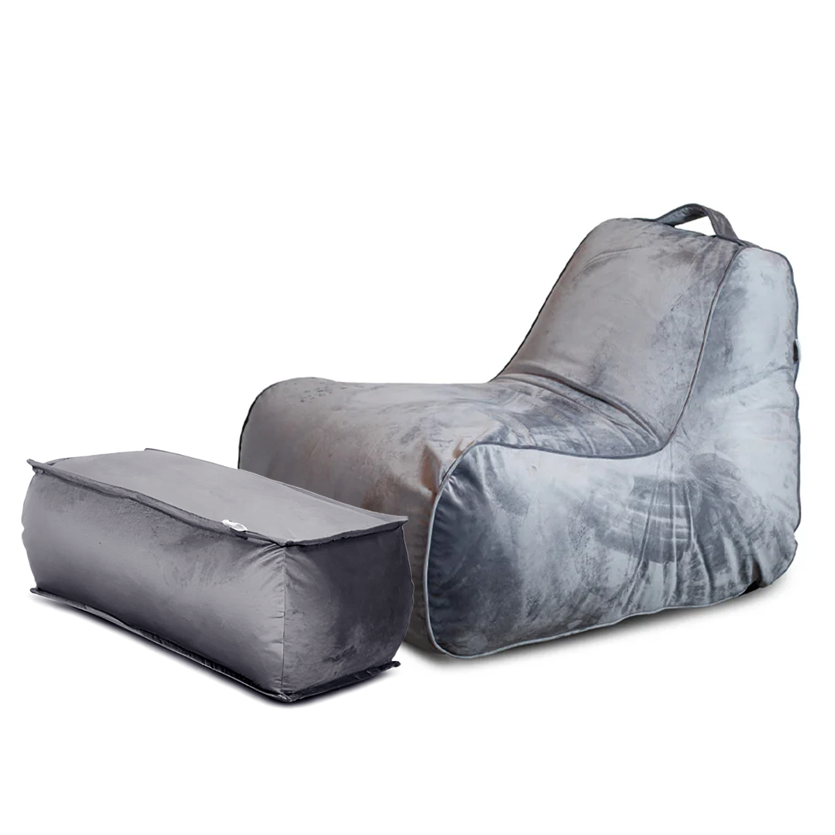 כורסת פוף מבד קטיפה של צ'יל פופים