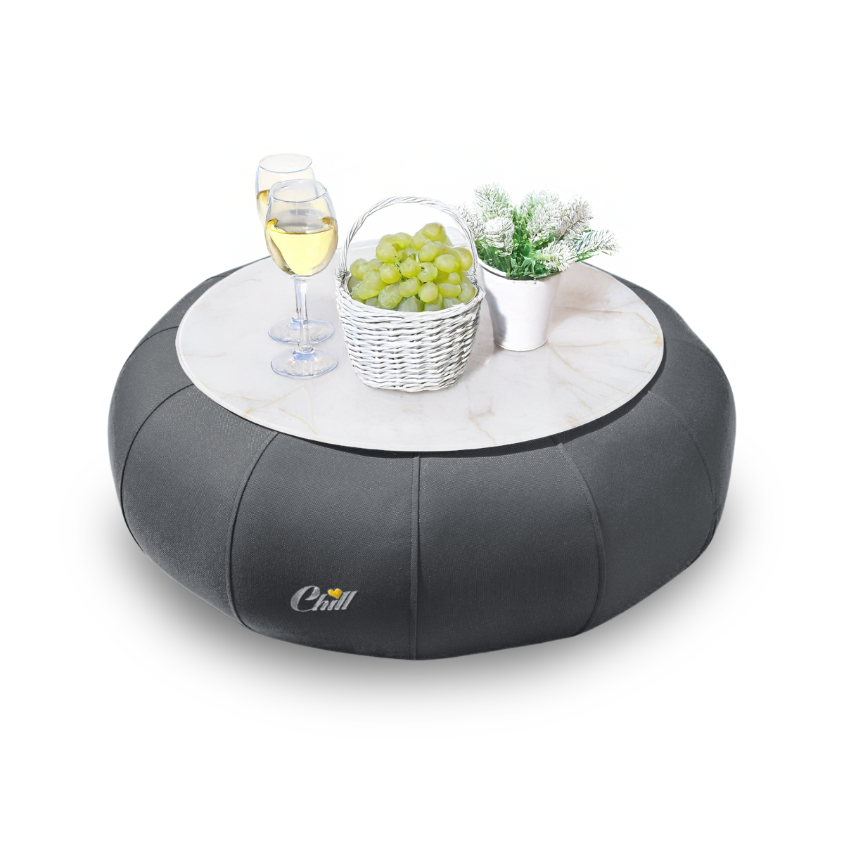 שולחן עגול צף לבריכה