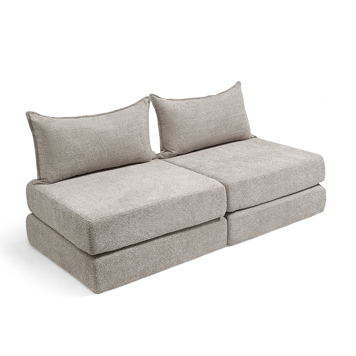 ספה דו מושבית בד בוקלה