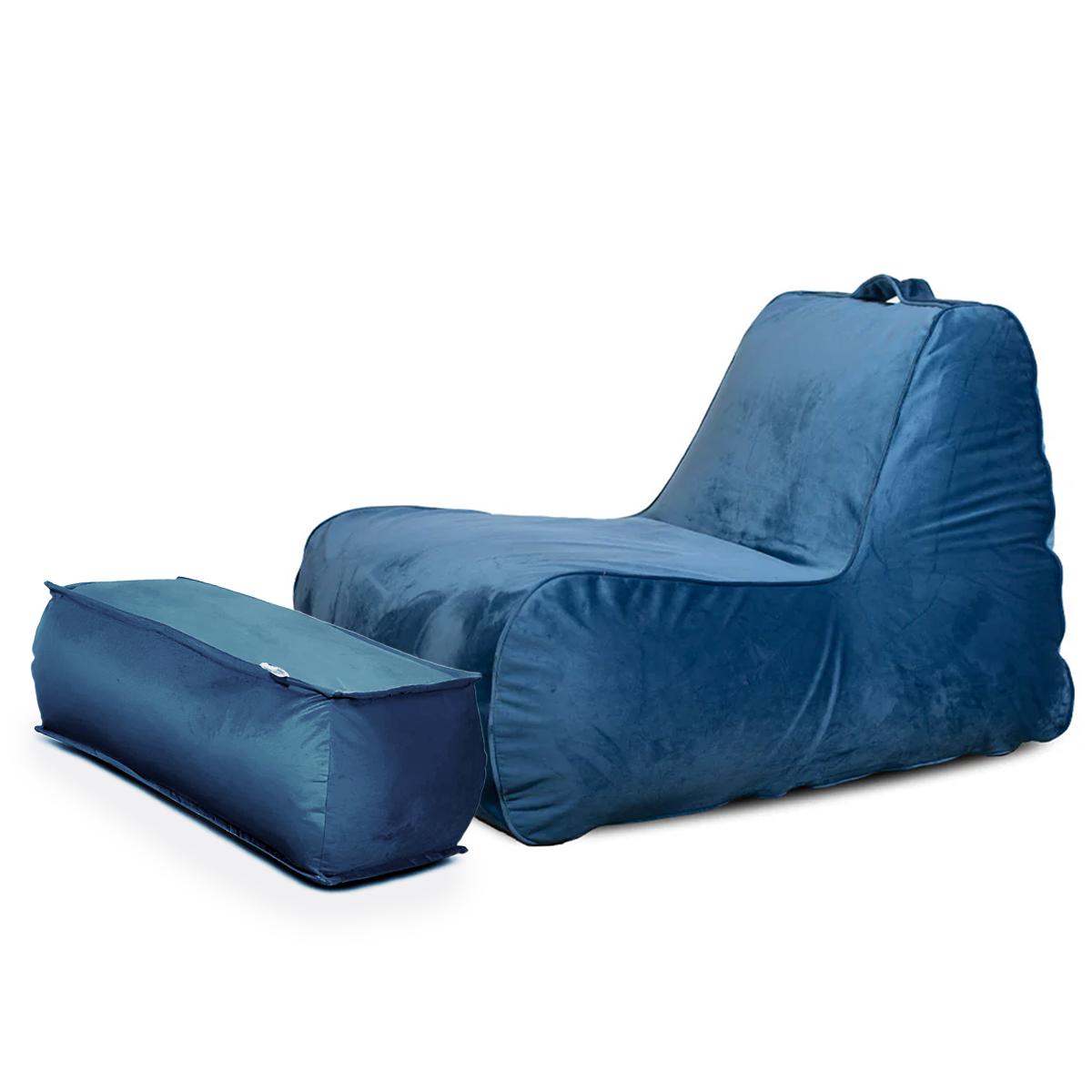 כורסת פוף מבד קטיפה