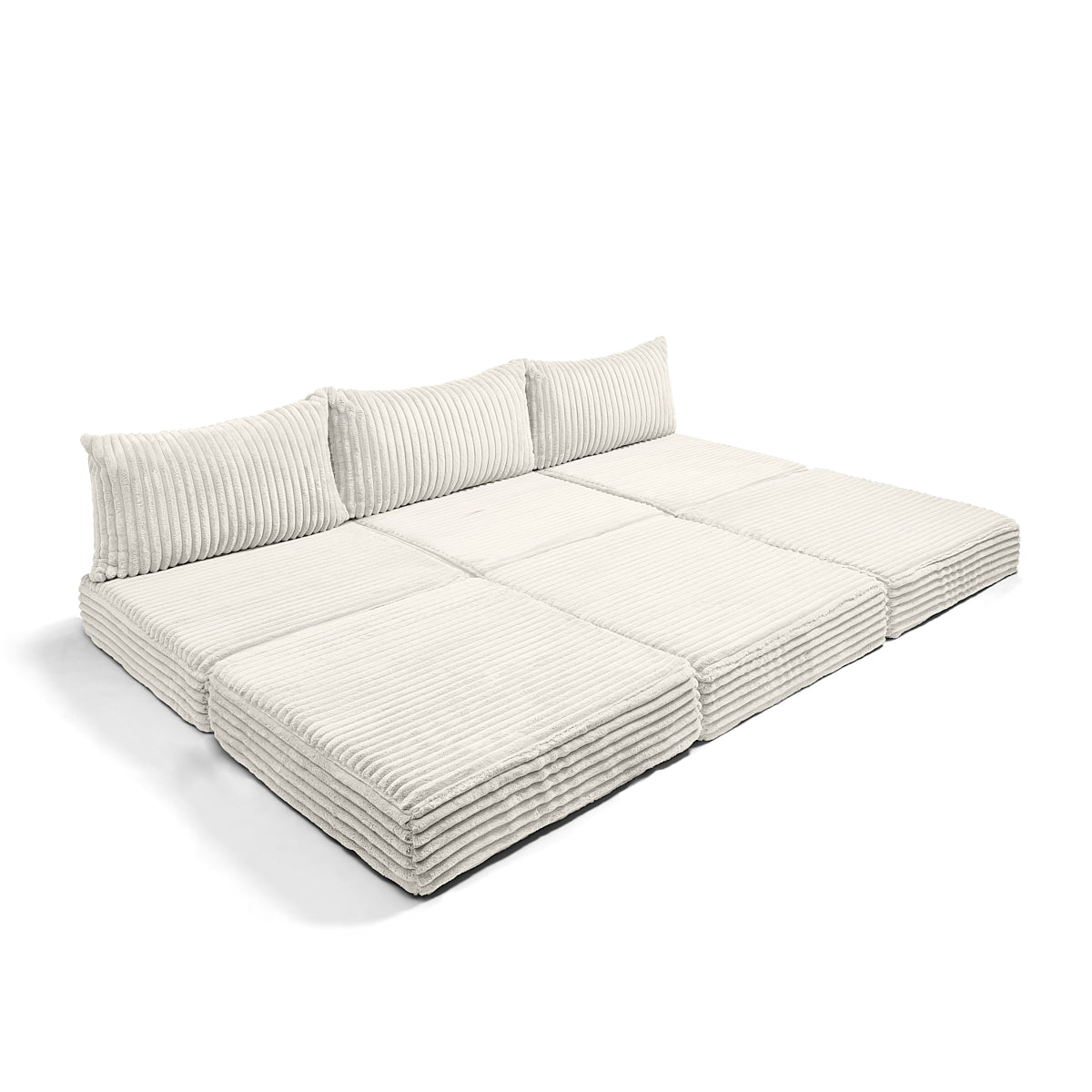 ספה נפתחת מבד קורדרוי לסלון