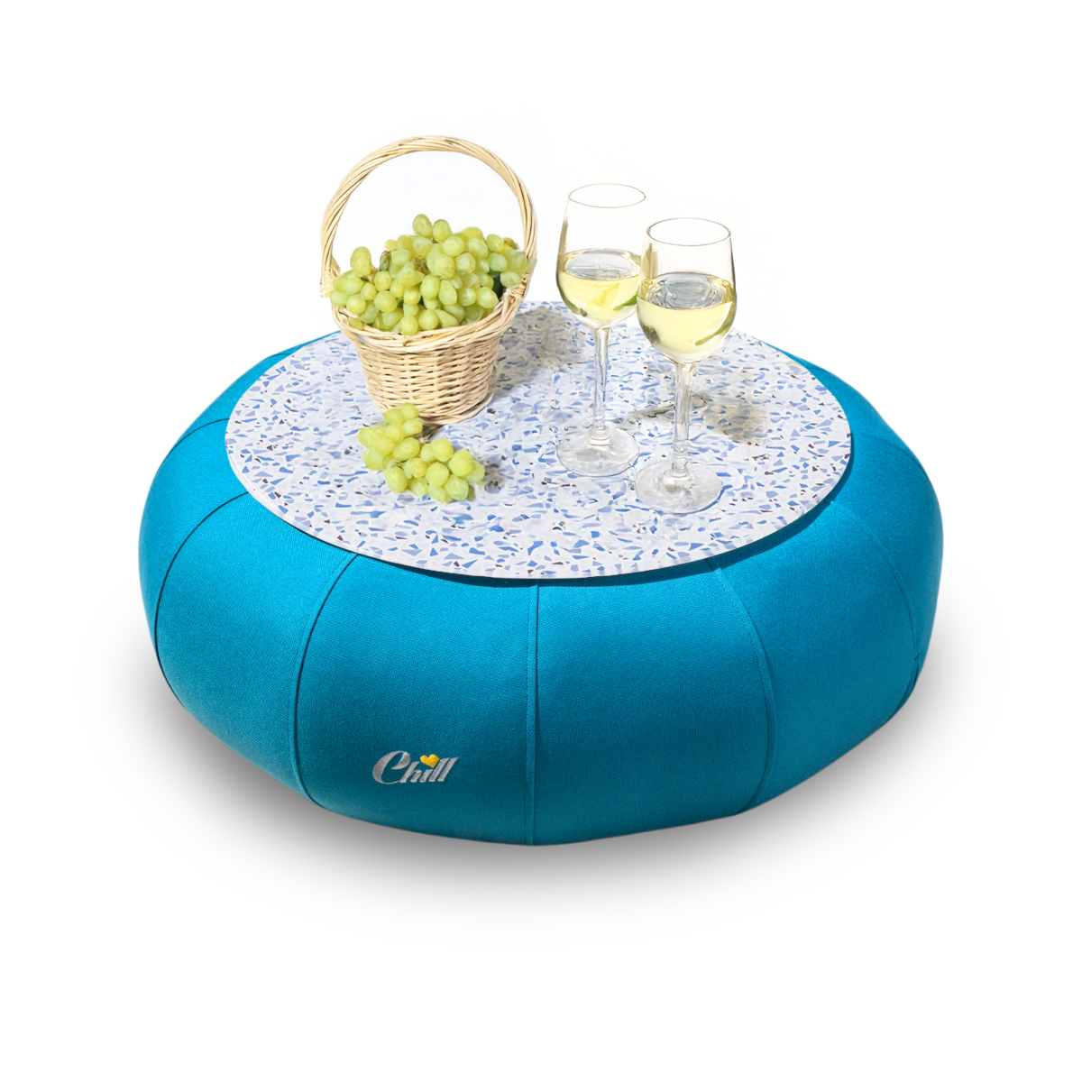 שולחן עגול ומעוצב בצורת דונאט