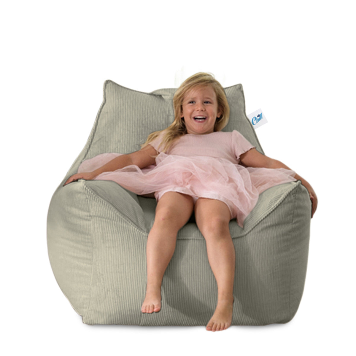 פוף כורסא לילדים מבד קורדרוי דגם ג'יימס