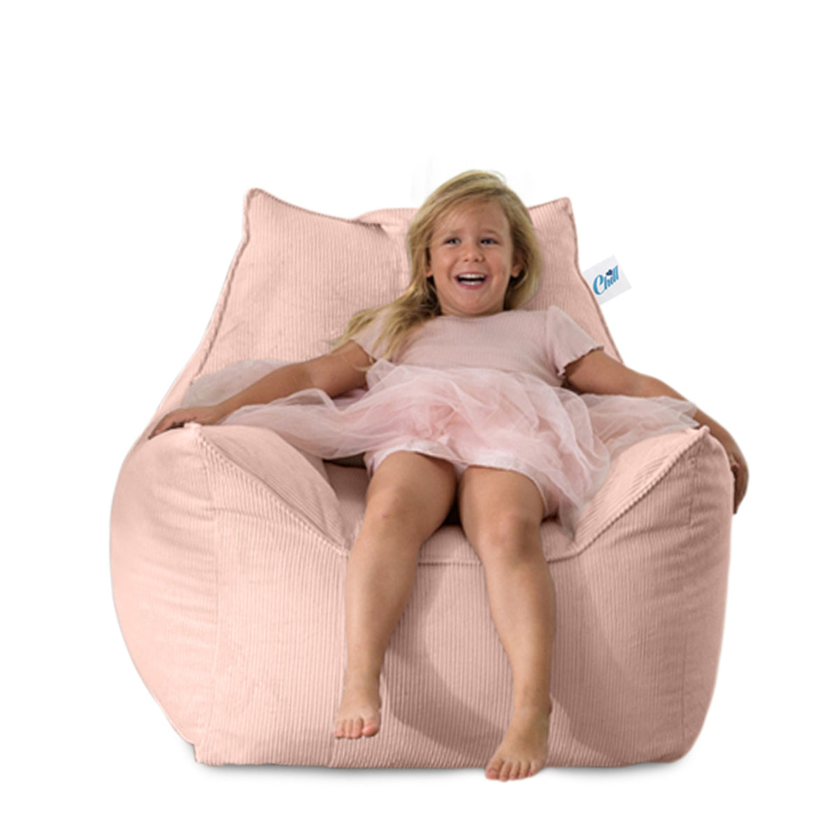 פוף כורסא לילדים מבד קורדרוי דגם ג'יימס