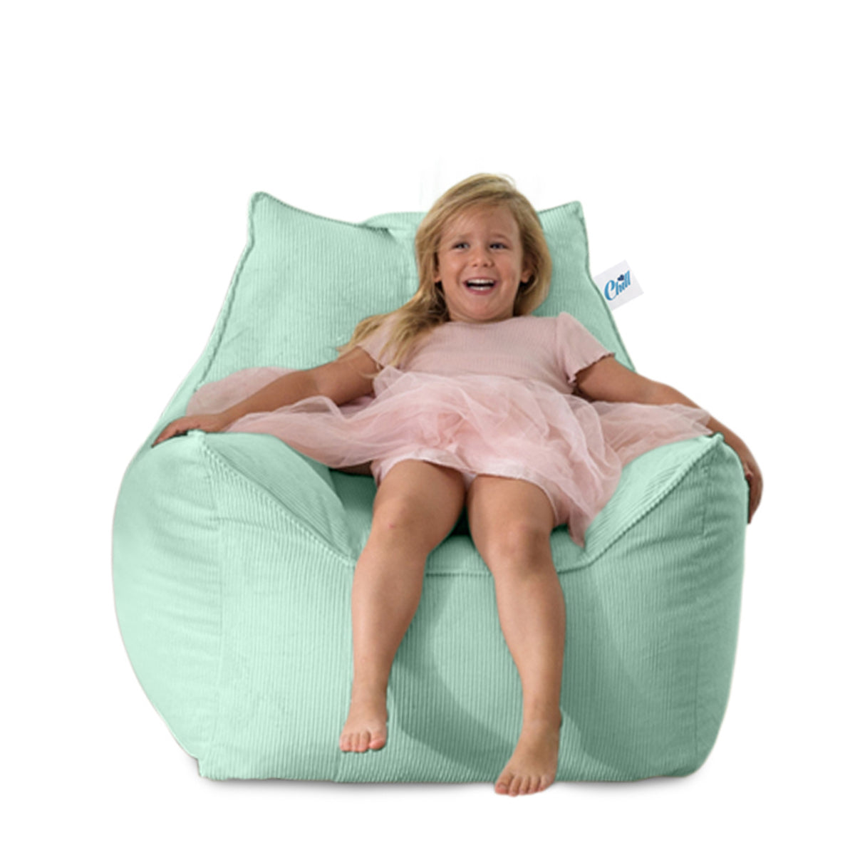 פוף כורסא לילדים מבד קורדרוי דגם ג'יימס