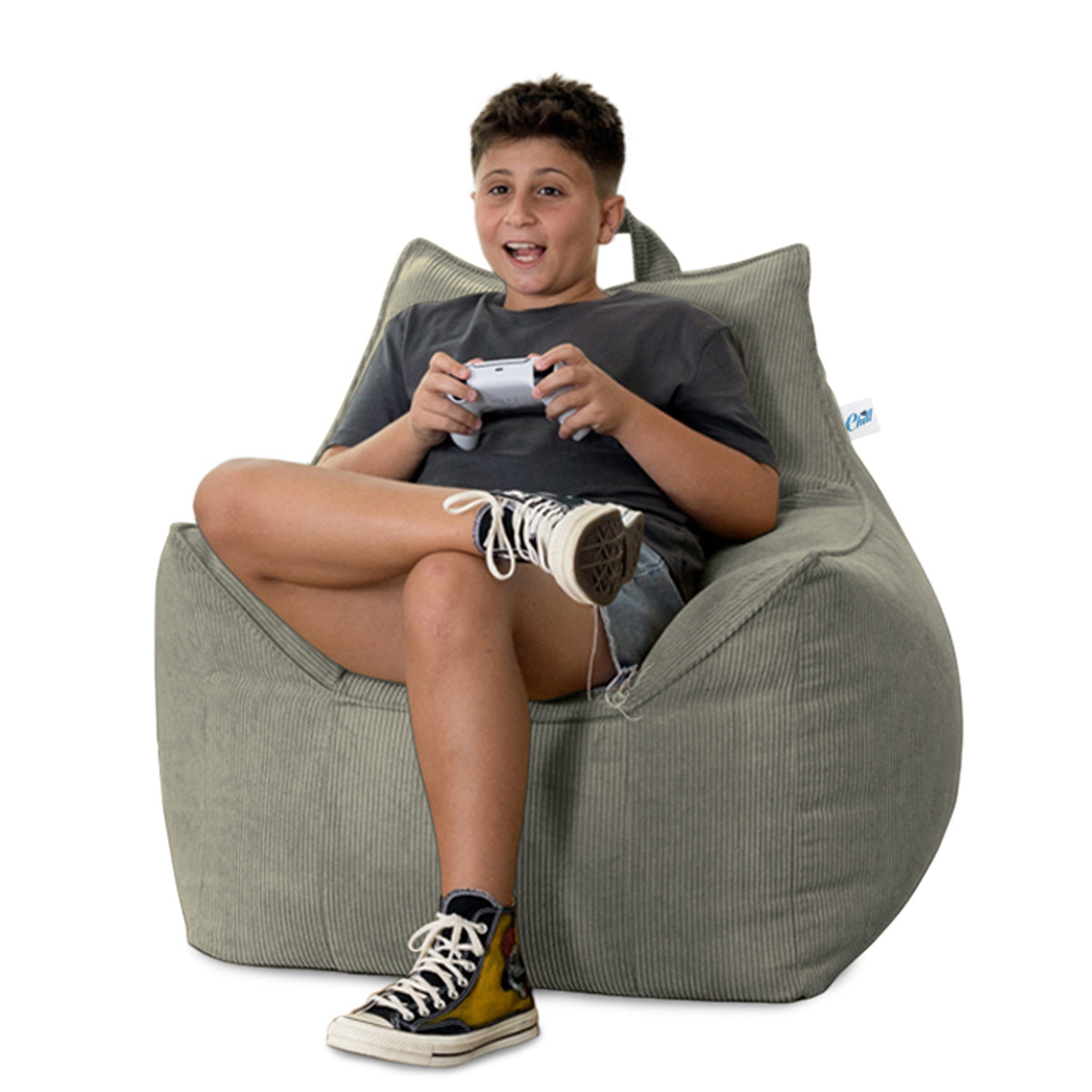 פוף כורסא לילדים מבד קורדרוי דגם ג'יימס