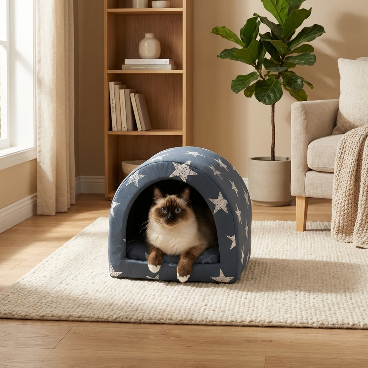 איגלו כותנה לחתולים