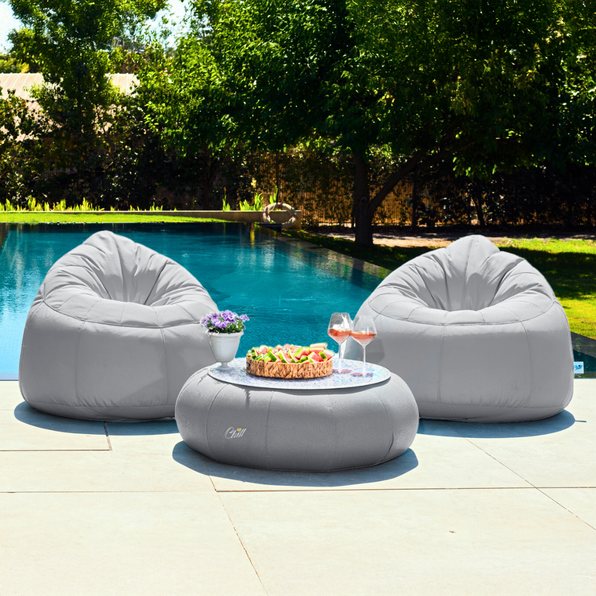 כורסאות פוף לגינה