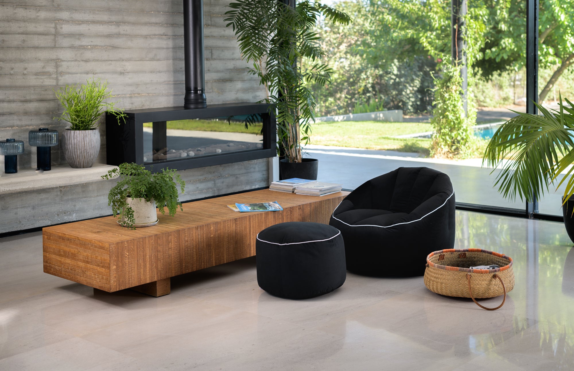 פוף כורסת ישיבה מעוצב לסלון