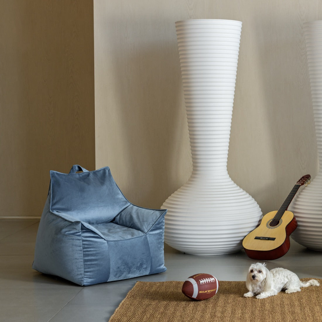 פוף כורסא מבד קטיפה לילדים