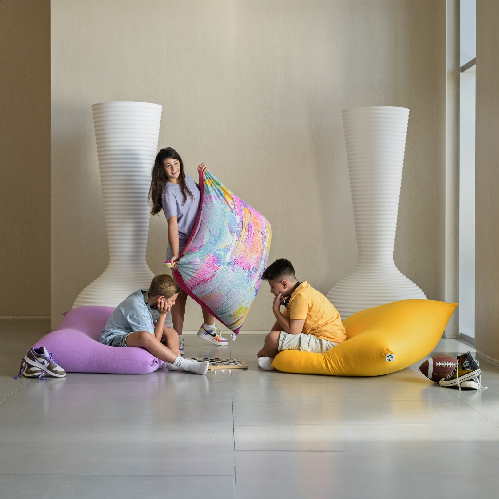 פוף מרובע גדול לבית