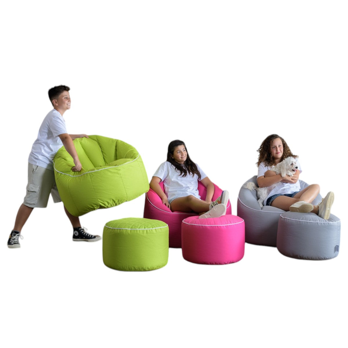 סט פוף Shelly והדום Dotcom Quilt