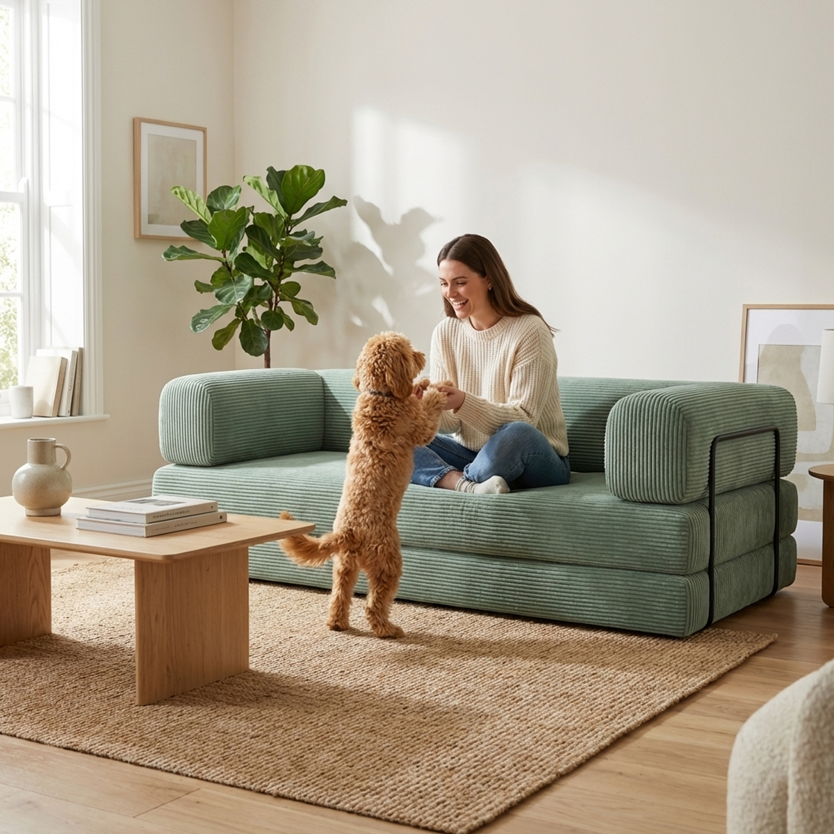 ספת צ'יל לאונג' קורדרוי מודגש