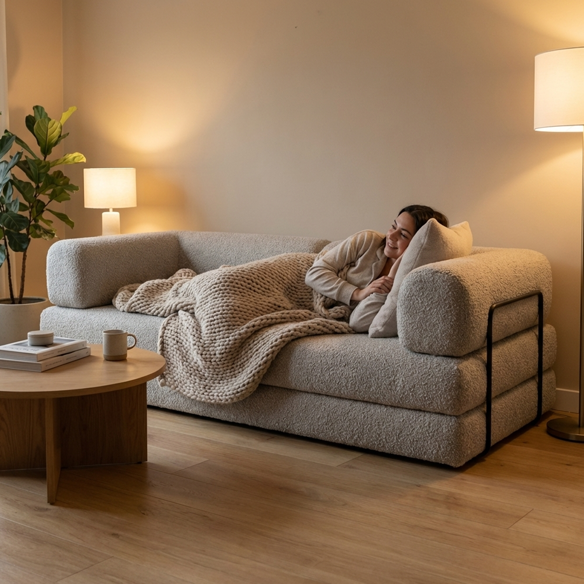 ספת צ'יל לאונג' בוקלה