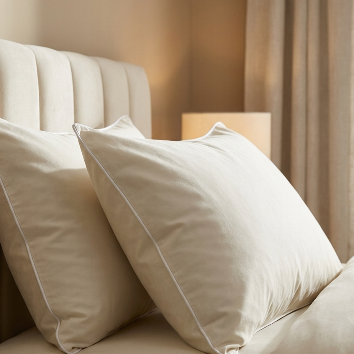 סט מצעי כותנה מצרית סאטן 500 שמנת