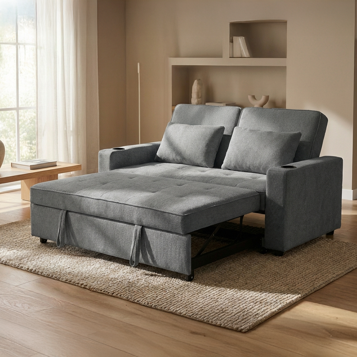 ספה נפתחת למיטה זוגית דגם נגה