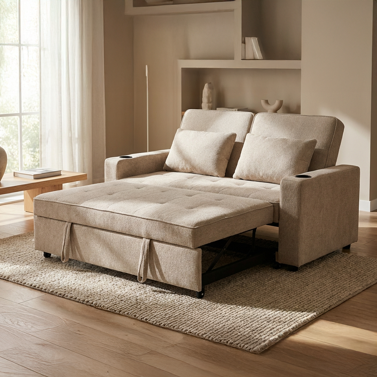 ספה נפתחת למיטה זוגית דגם נגה