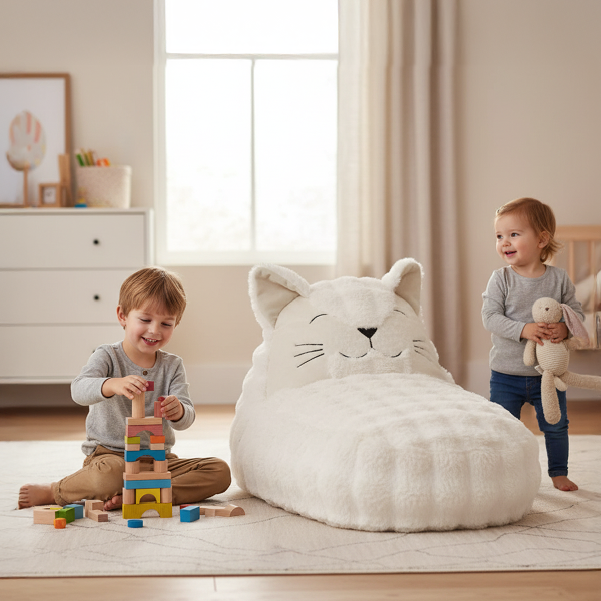 פוף שזלונג לילדים - חתול