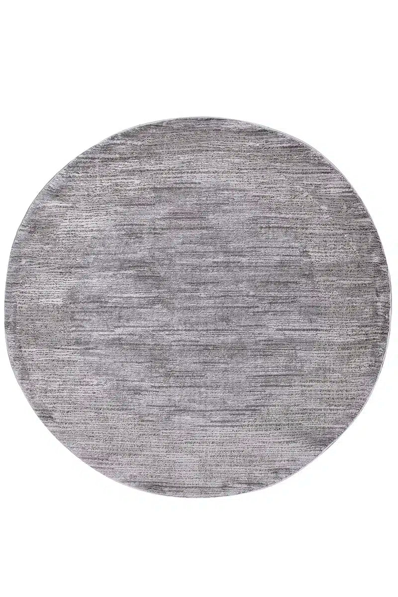 שטיח סילקי גריי עגול CMT10