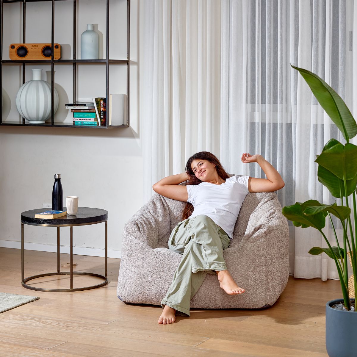 צ'יל קונכייה צבע אפור