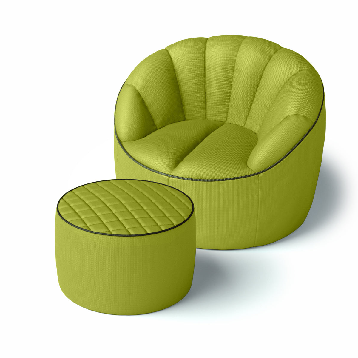 כורסת פוף והדום