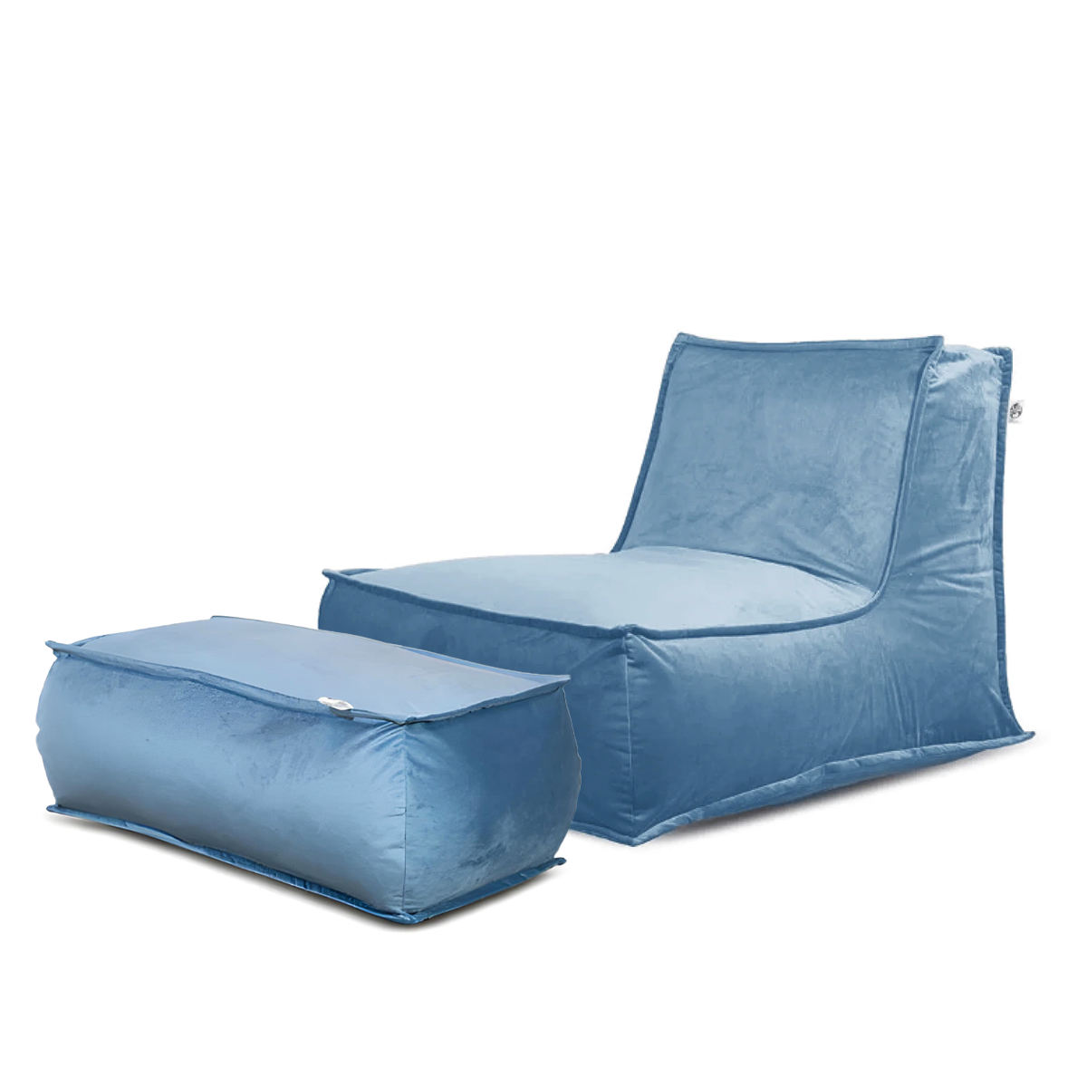 סט כורסא זואי + הדום מבד קטיפה