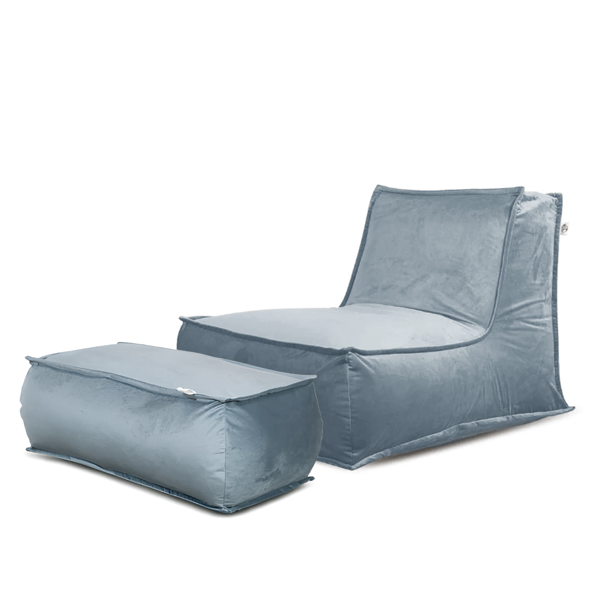 סט כורסא זואי + הדום מבד קטיפה