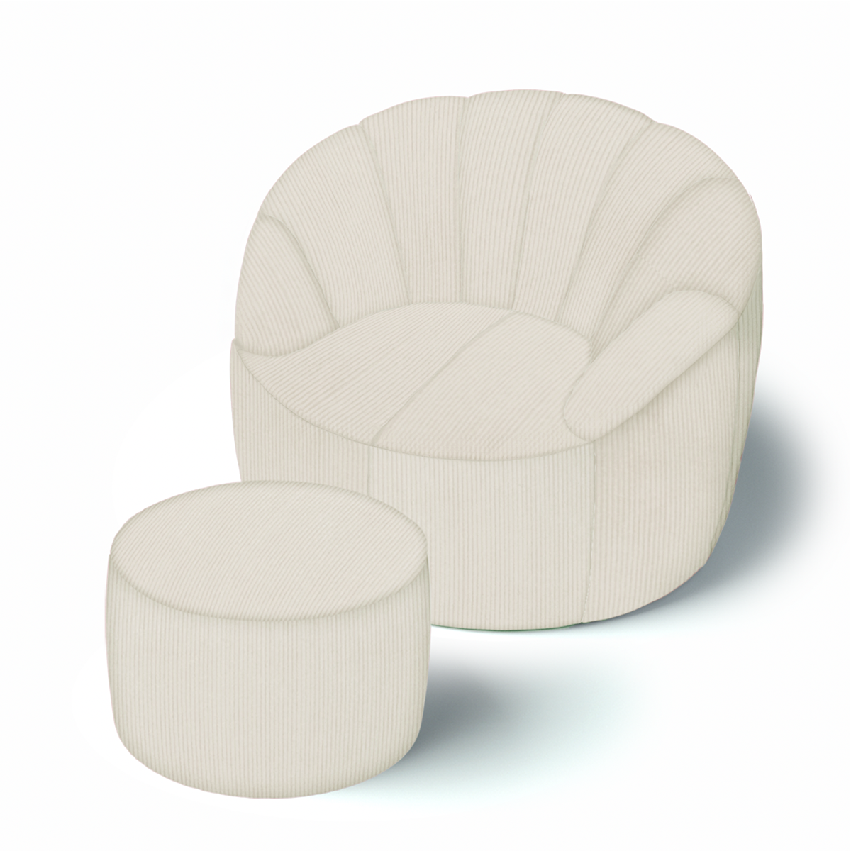 פוף כורסת ישיבה מבד קורדרוי