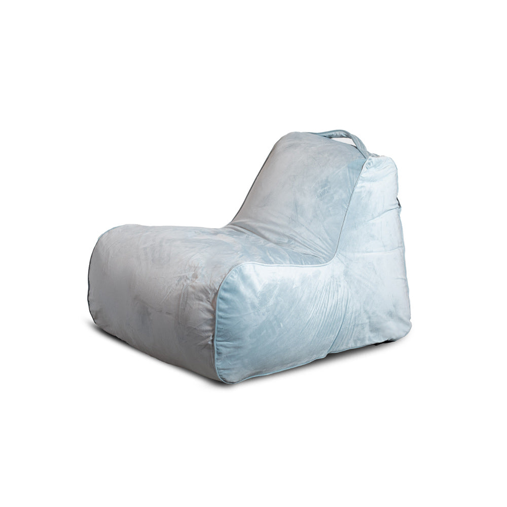 פוף כורסא מבד קטיפה לימה