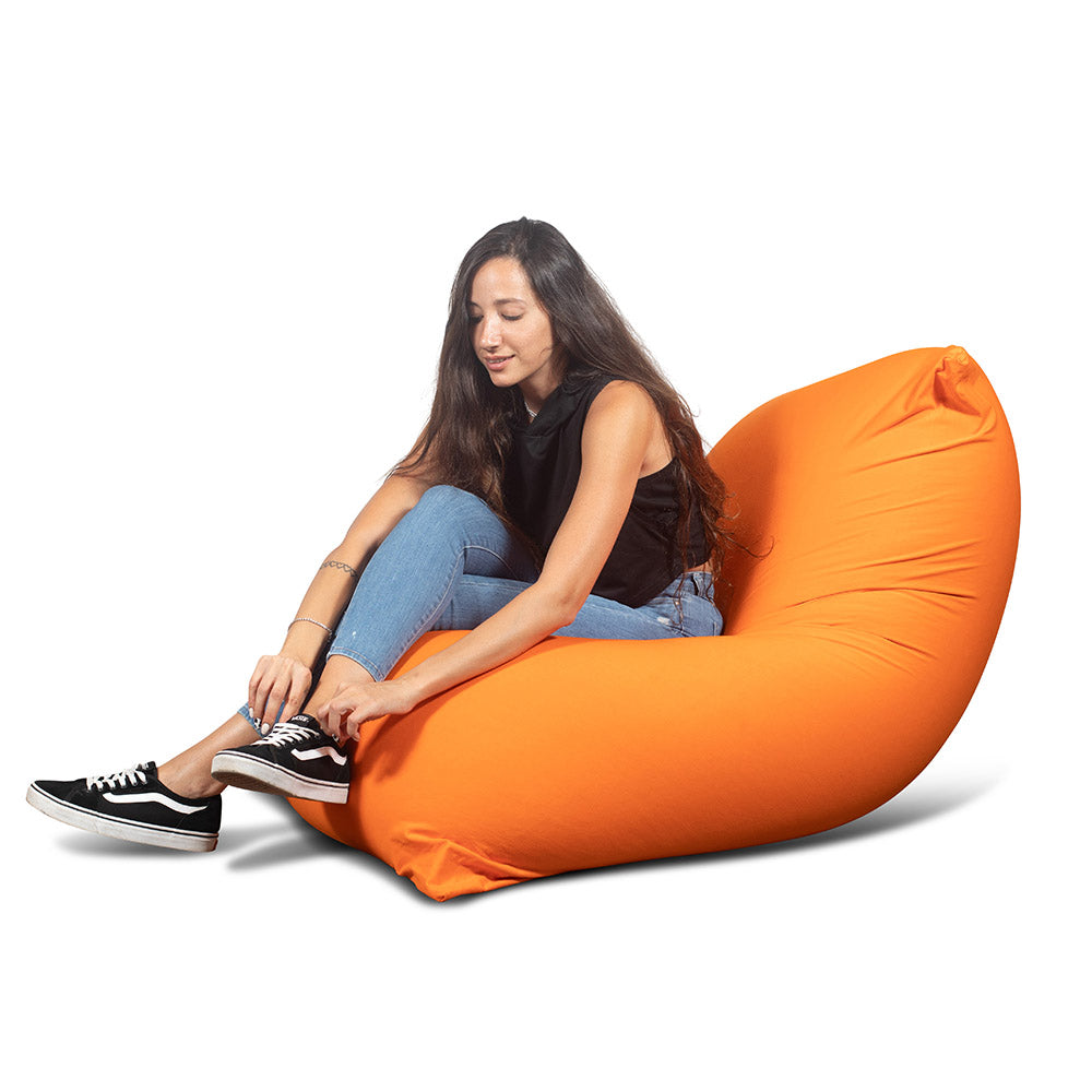 פוף ישיבה גדול כתום