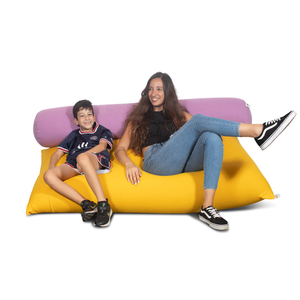 פוף גדול מבד כותנה נעים למגע