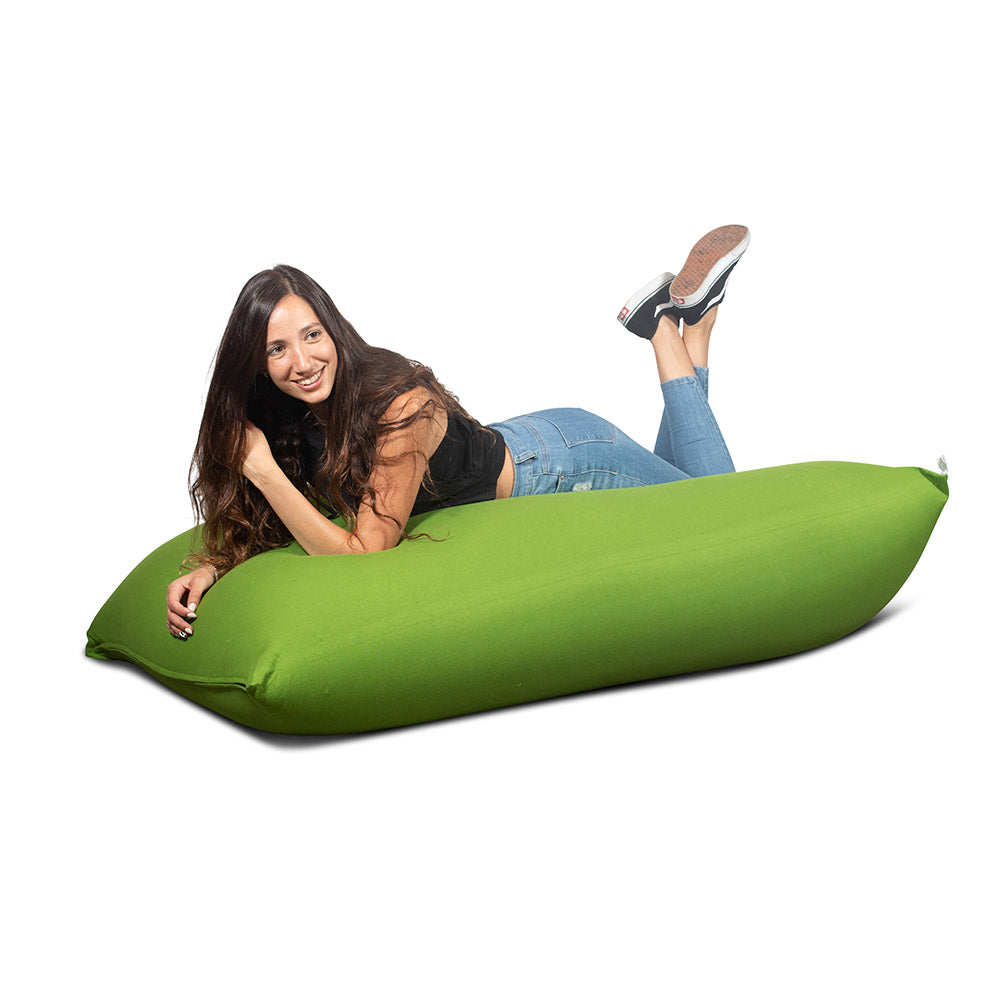 פוף מלבן גדול בצבע ירוק