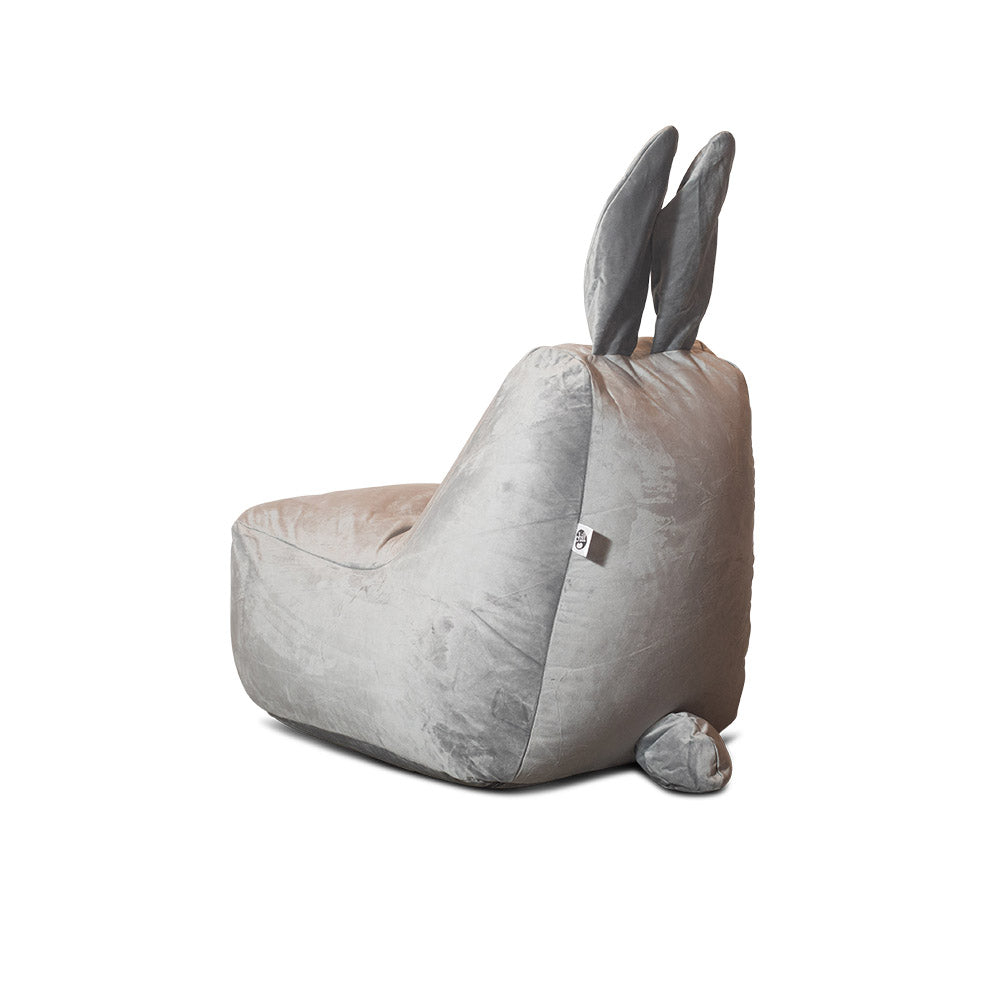 פוף ארנב מבד קטיפה