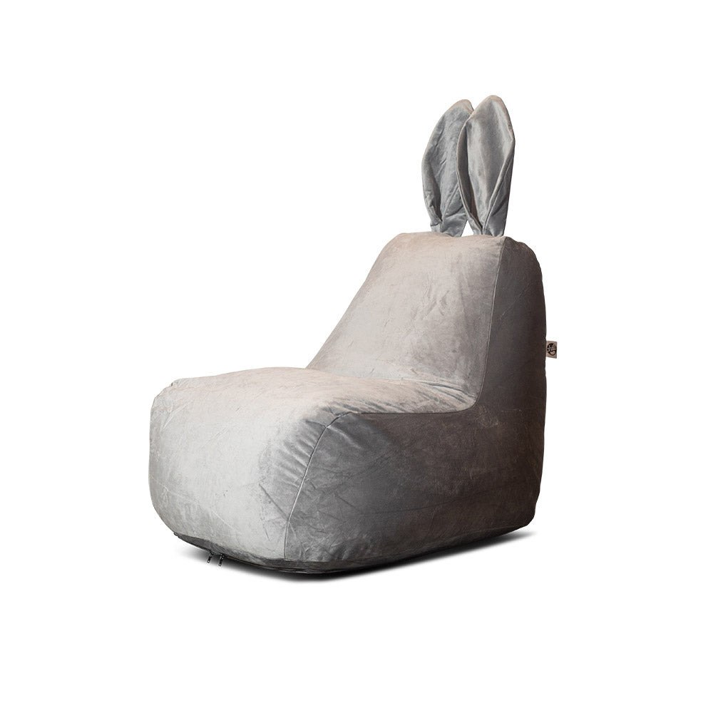 פוף ארנב מבד קטיפה