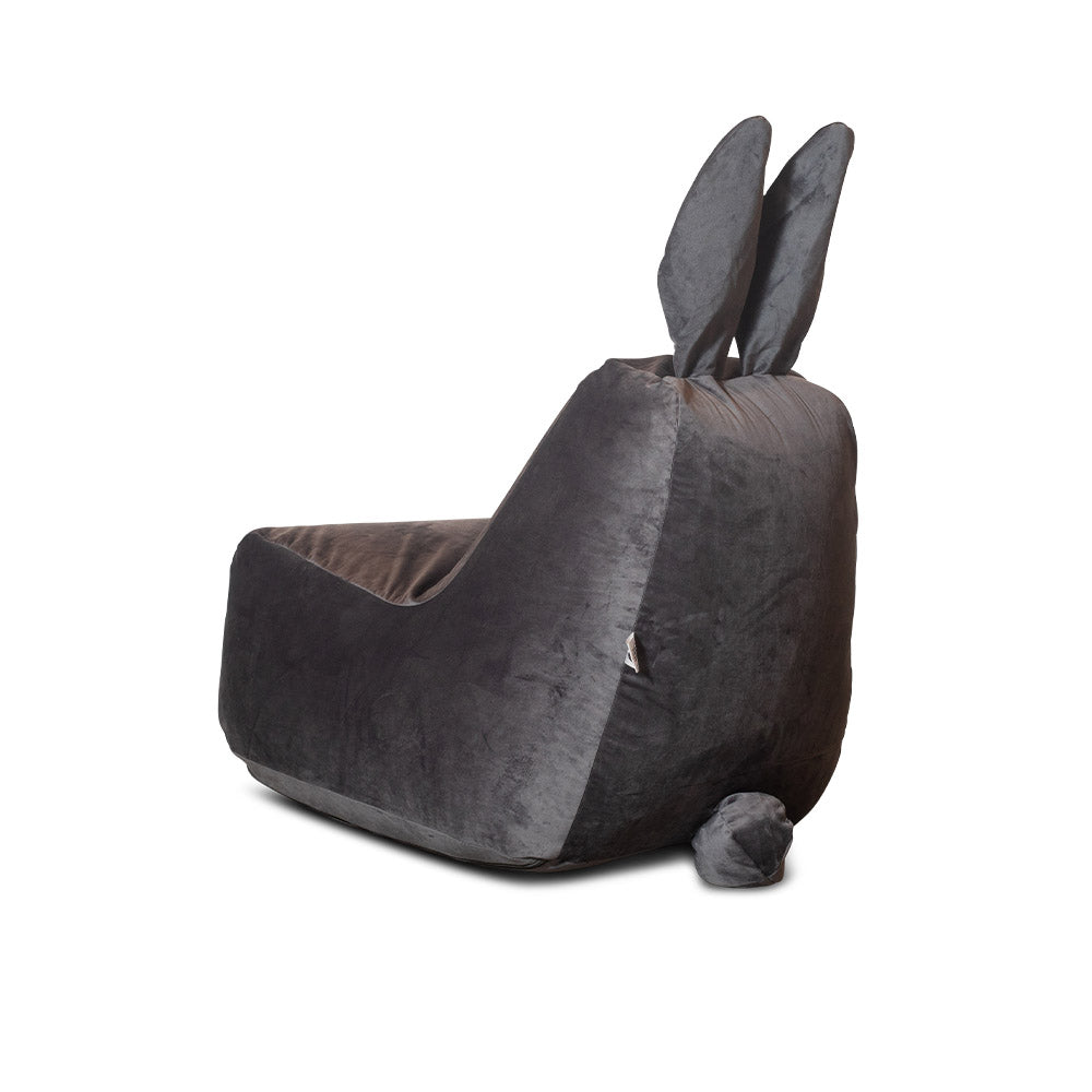 פוף ארנב מבד קטיפה