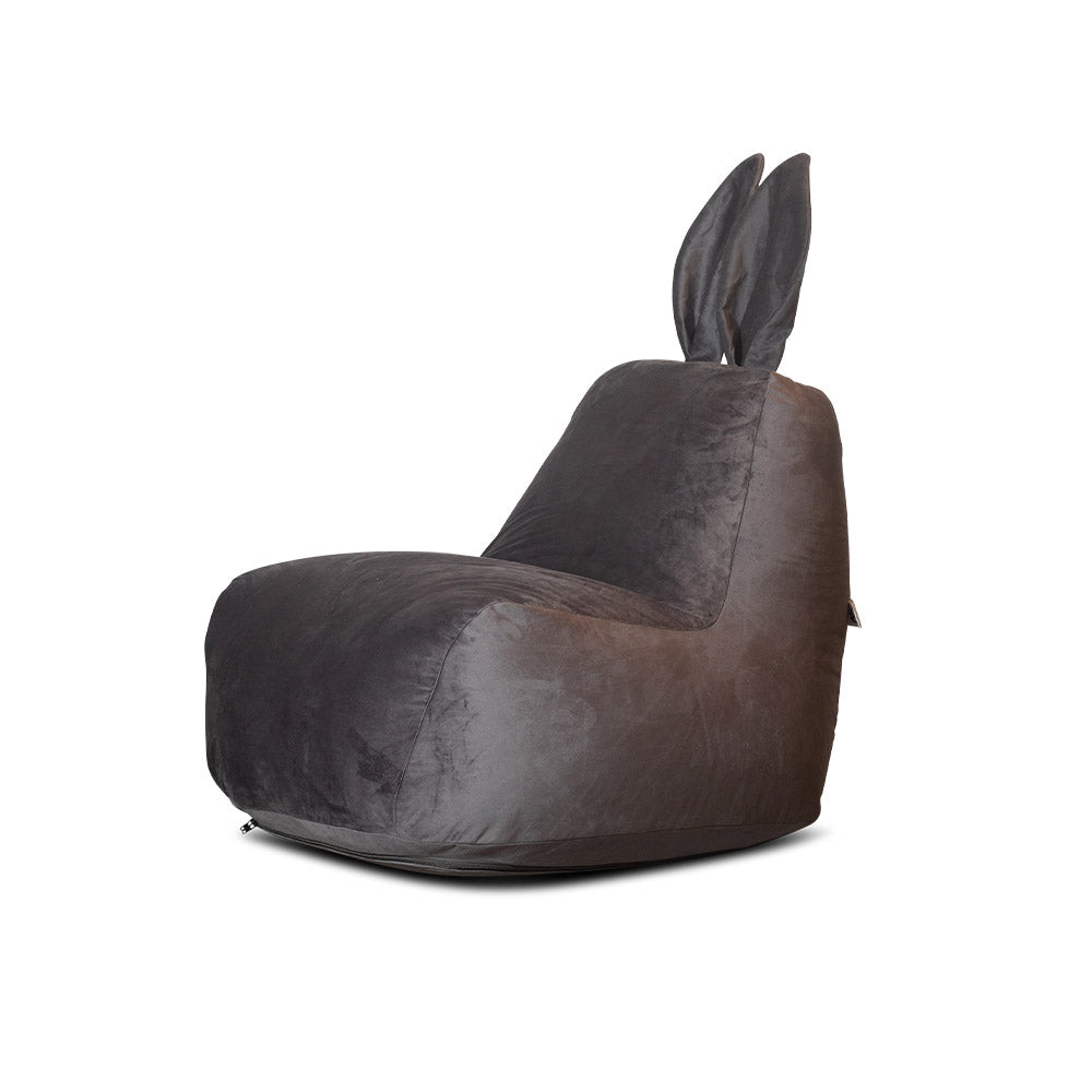 פוף ארנב מבד קטיפה