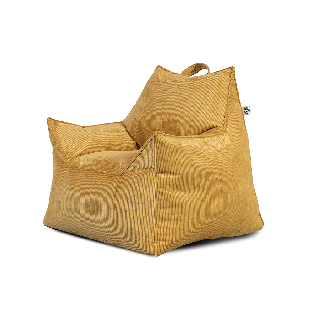 כורסת פוף לילדים צהוב