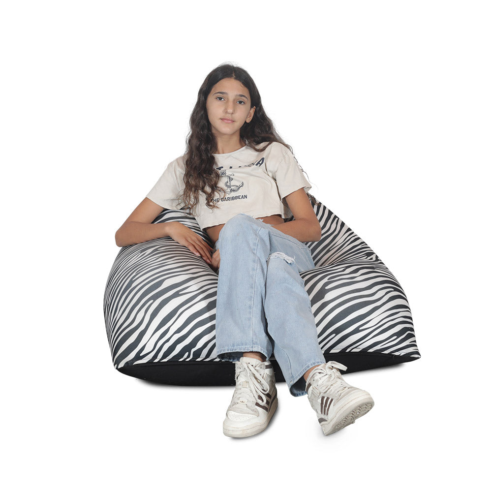 פוף שפיץ בהדפס זברה