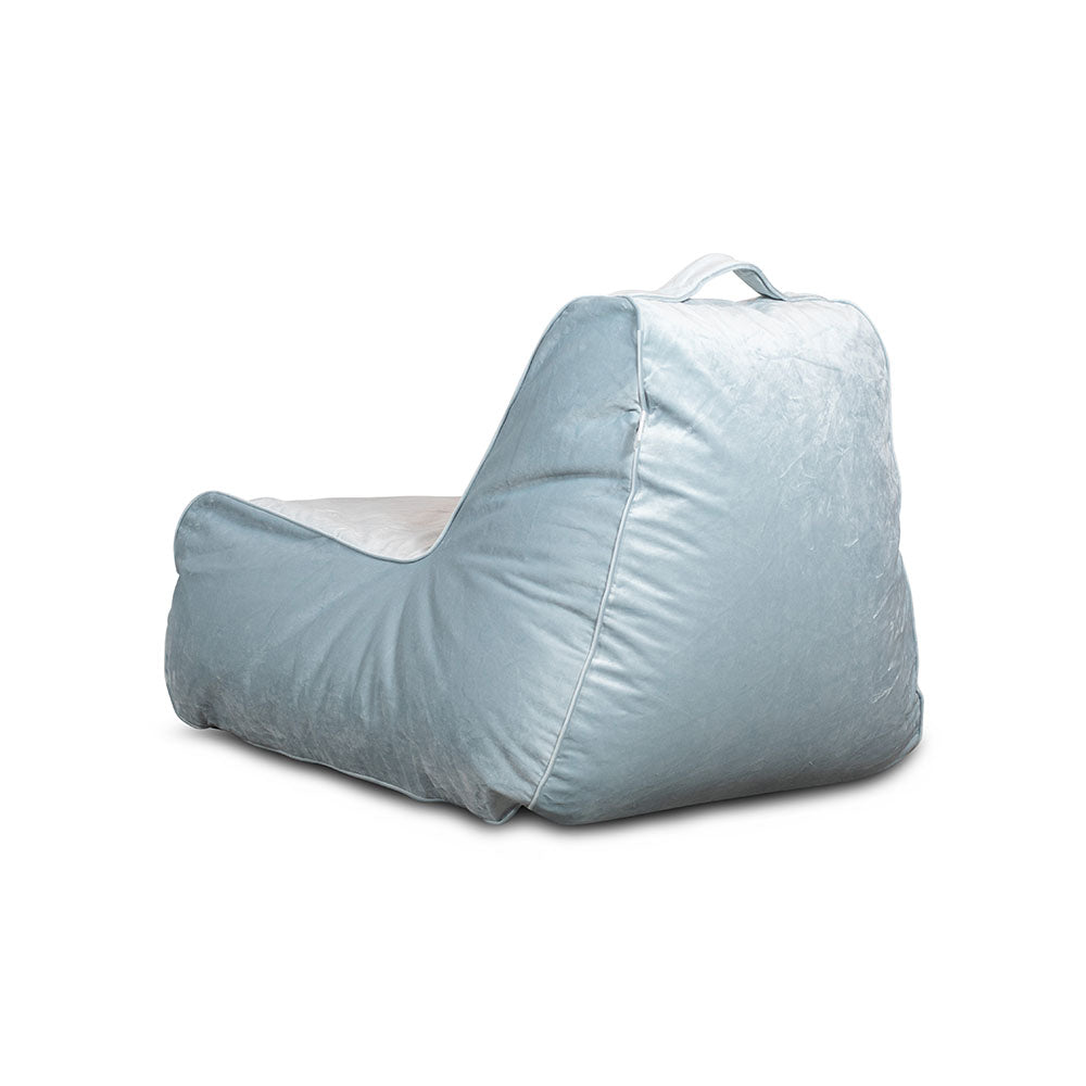 פוף כורסא מבד קטיפה לישיבה