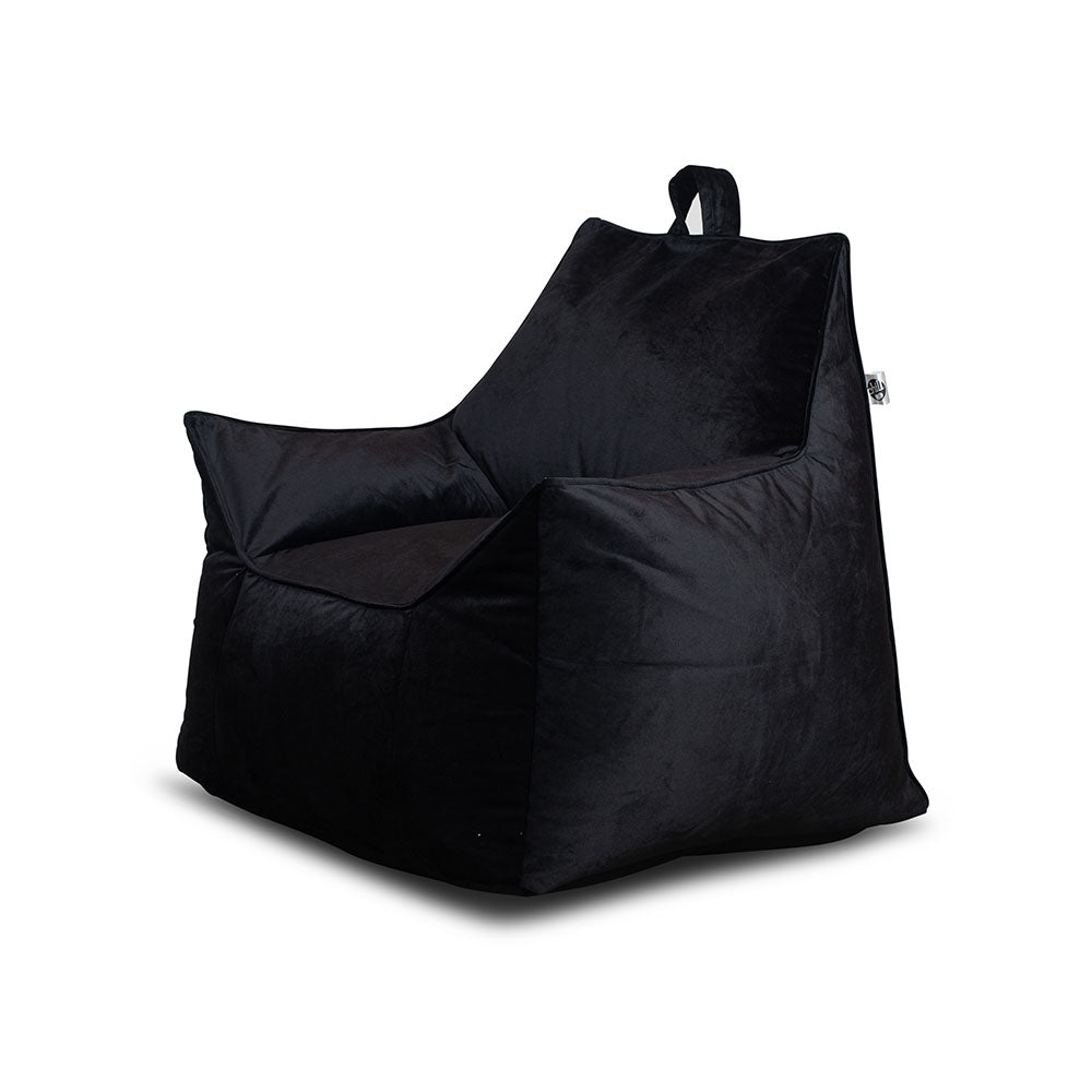 כורסת פוף קטיפה לבית